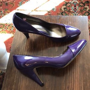 Aldo purple patent leather heels